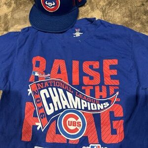 Cubs Champions T-Shirt and hat
